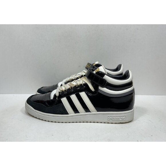 Adidas Concord 2 Mid Black Patent Leather Sneaker Men’s Size 11 BB8775 Shoes - Picture 5 of 11